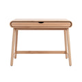 **Table de bureau en bois de hêtre avec tiroir, design moderne**