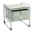 **Table d'appoint pliable avec rangement en tissu motifs animaux**